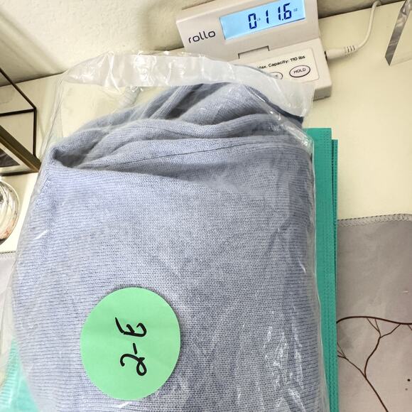 J. Peterman Men Mock Turtleneck Sweater Size L Silk Cashmere Classic Winter Blue - Picture 6 of 7